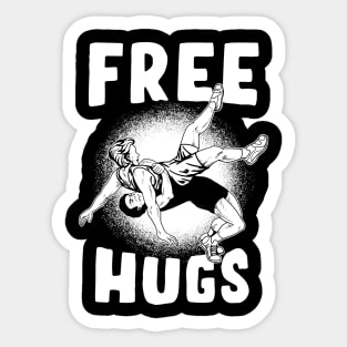 Free Hugs - Funny Wrestling Sticker